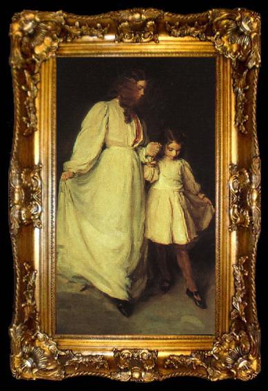 framed  Beaux, Cecilia Dorothea and Francesca, ta009-2